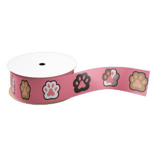 Ruban Gros-grain Rubans Pattes Roses