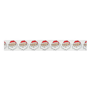 RUBAN GROS-GRAIN SANTA CLAUS FACE