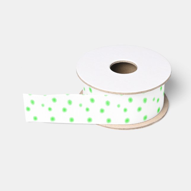 Ruban Gros-grain simple minimum ajouter votre texte nom monogramme  (Bobine)