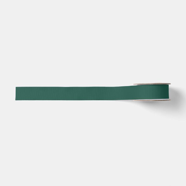Ruban Gros-grain Solid Alpine Green Ribbon (Devant)
