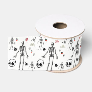 Ruban Gros-grain squelettes décoratifs en ruban