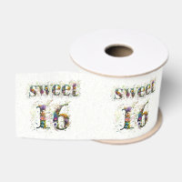 Sweet 16 Joyeux Anniversaire Fleur sauvage Texte