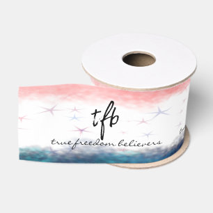 Ruban Gros-grain TFB American Freedom Belivers Patriotic