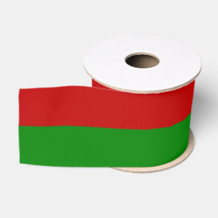 Ruban Gros-grain Toksie Turbie Noël Vert Rayures Rouges