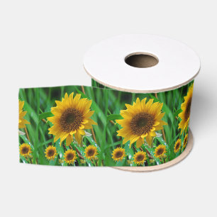 Ruban Gros-grain tournesols en ruban décoratif