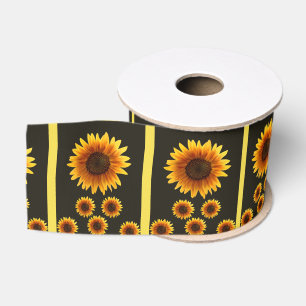 Ruban Gros-grain tournesols en ruban décoratif