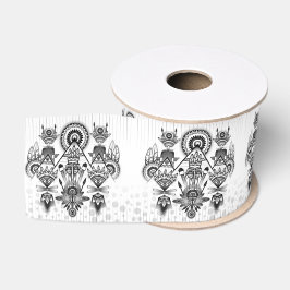 Ruban Gros-grain Tribal autochtone Abstrait