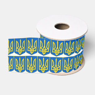 Ruban Gros-grain Ukrainien Tryzub
