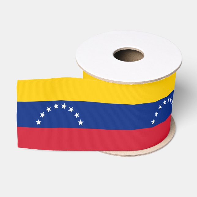 Ruban Gros-grain Venezuela Drapeau et Venezuela voyage, vacances/sp (Bobine)