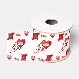 Ruban Gros-grain véntines de ruban décoratif amour