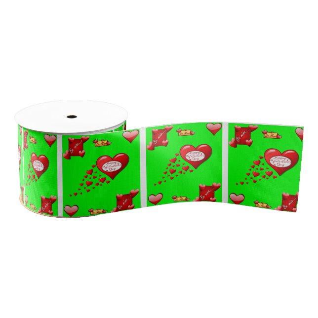 Ruban Gros-grain véntines de ruban décoratif amour (Bobine)