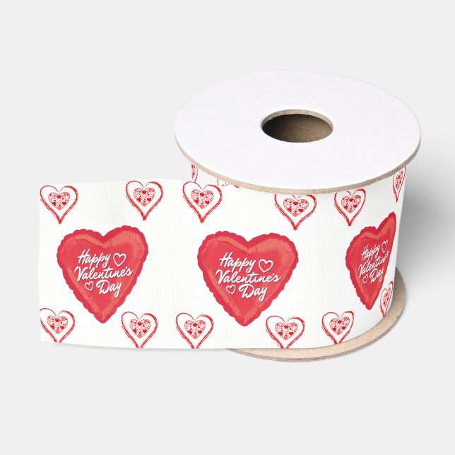Ruban Gros-grain véntines de ruban décoratif amour (Bobine)