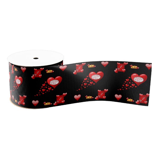 Ruban Gros-grain véntines de ruban décoratif amour (Bobine)