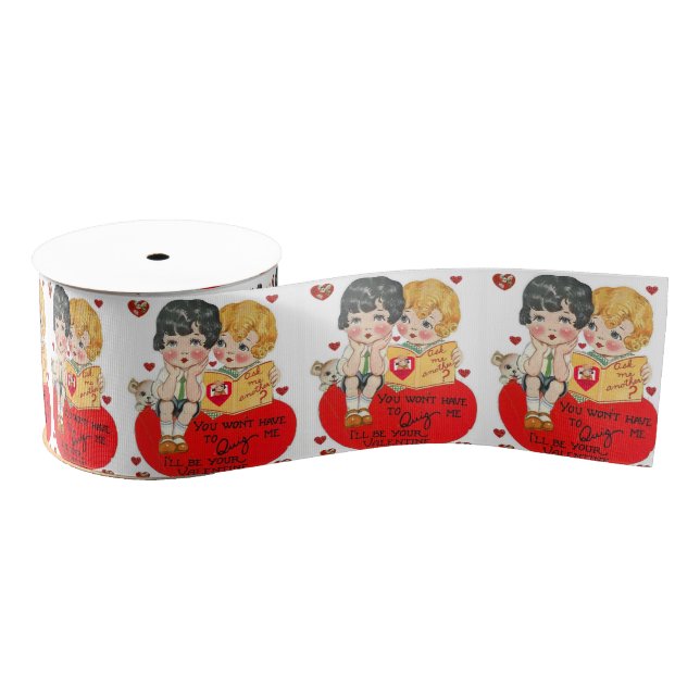 Ruban Gros-grain véntines de ruban décoratif amour (Bobine)