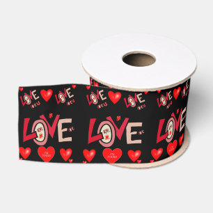 Ruban Gros-grain véntines de ruban décoratif amour