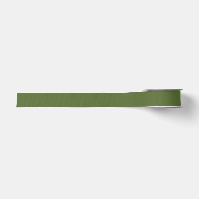Ruban Gros-grain Vert olive foncé (Devant)