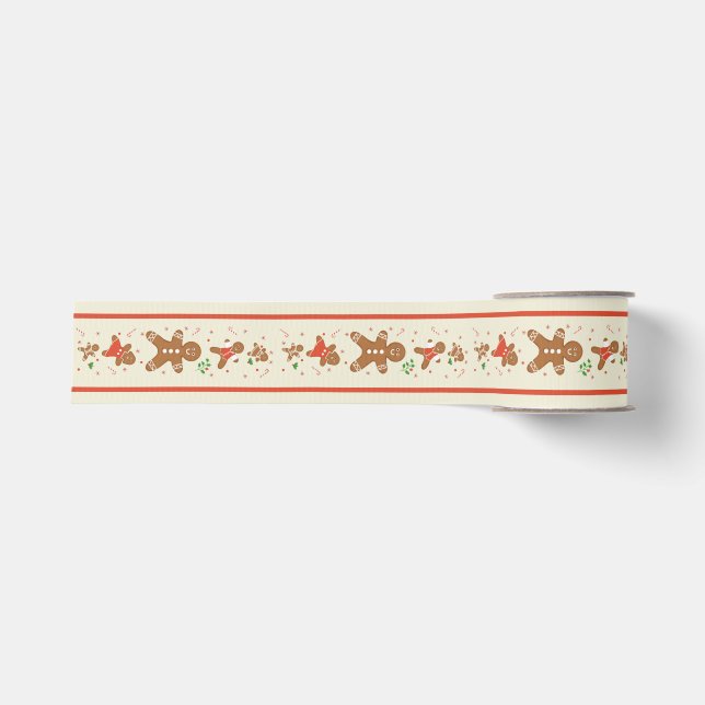 Ruban Gros-grain Vickie’s Gingerbread Parade-Cream (Devant)