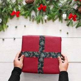 Ruban Gros-grain Winter Botanicals Coquette Bow | Christmas