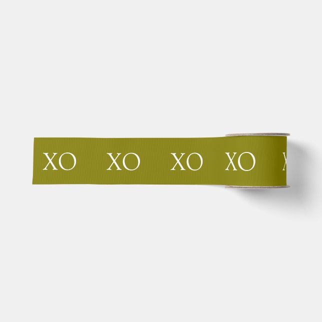 Ruban Gros-grain XO Gold Ribbon (Devant)