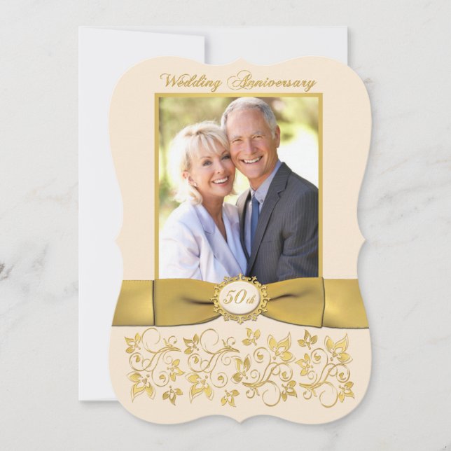 RUBAN IMPRIMÉ Invitation 50e Anniversaire 2 (Devant)