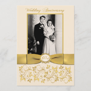 RUBAN IMPRIMÉ Invitation 60e Anniversaire