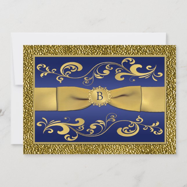 RUBAN IMPRIMÉ Invitation pour le 40e anniversaire  (Devant)