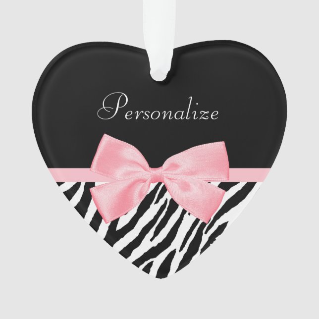 Ruban rose-clair doucement Girly chic d'impression (devant)