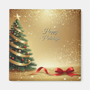 Rubans d'arbre de Noël Magnet de vacances