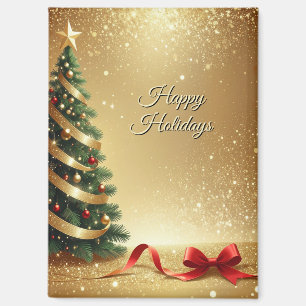Rubans d'arbre de Noël Magnet de vacances