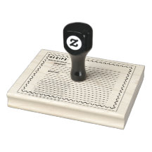 Rubber-Briefmarke der Rezeptkarte