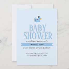 Rubber Duck Baby Boy Baby Showeinladung Einladung