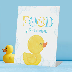 Rubber Duck Birthday oder Baby Dusche Party Sockelschild