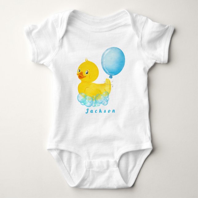 RUBBER DUCK Boy First Birthday T - Shirt Baby (Vorderseite)