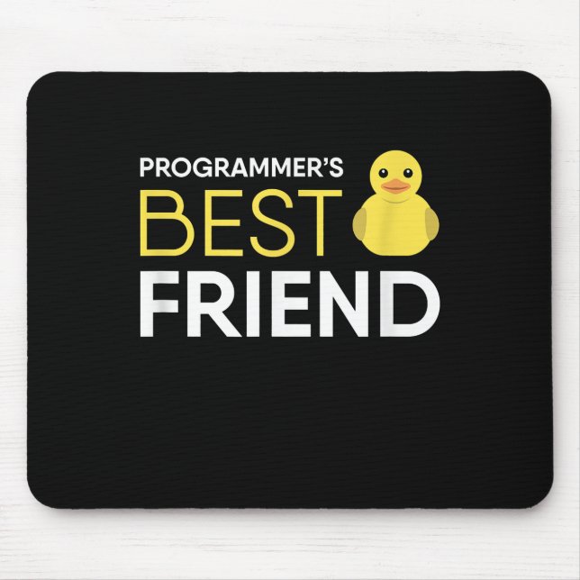 Rubber Duck Debugging Programmers Best Friend Mousepad (Vorne)