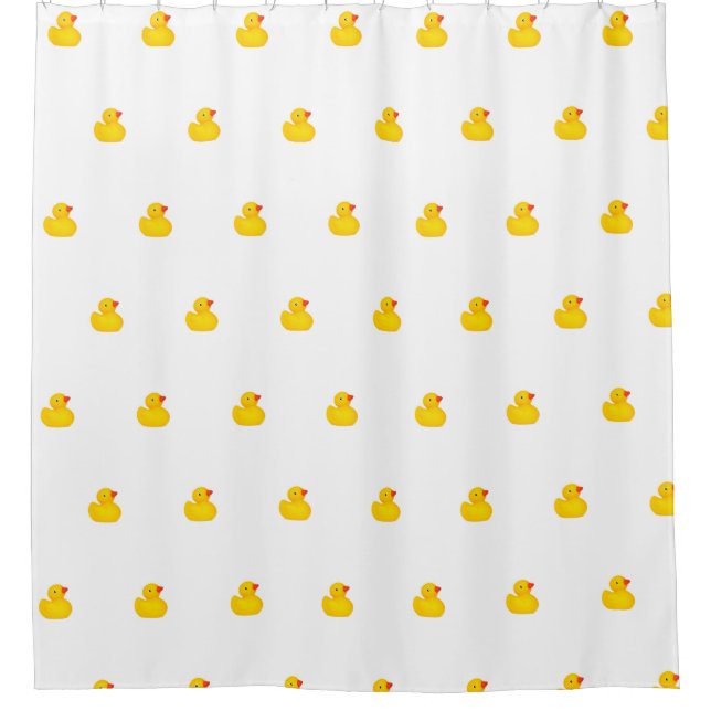 Rubber Duck Ducky Ducks Luxus Duschvorhang (Vorderseite)