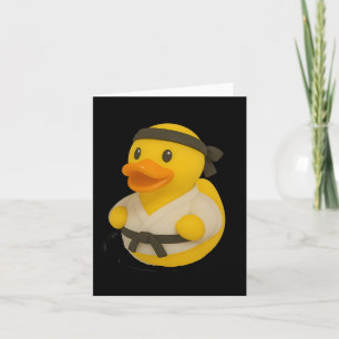 Rubber Duck Karate Ducky Duckie Men Women Kids Karte