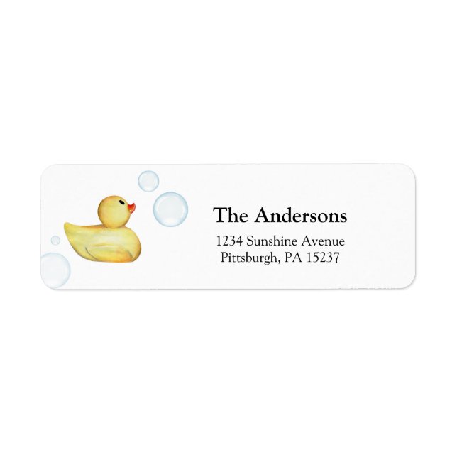 Rubber Duck Return Address (Vorne)