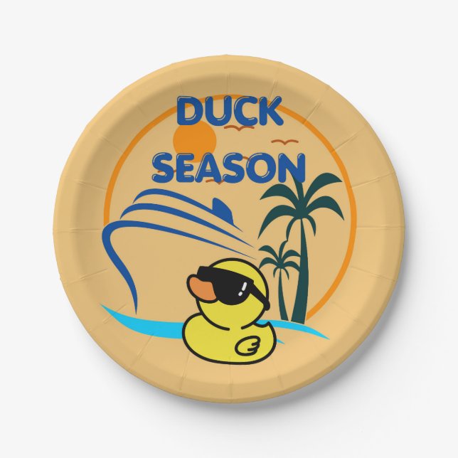 Rubber Duck Saison Pappteller (Vorderseite)