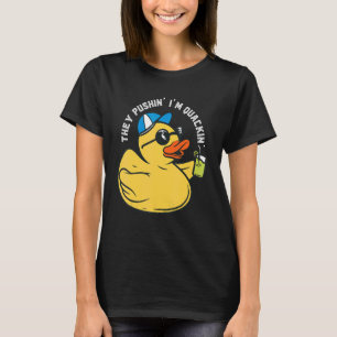 Rubber Duck Summer Party Duck Pushin'Quackin' Duck T-Shirt