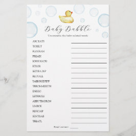 Rubber Duck Word Search und Scramble Double Game