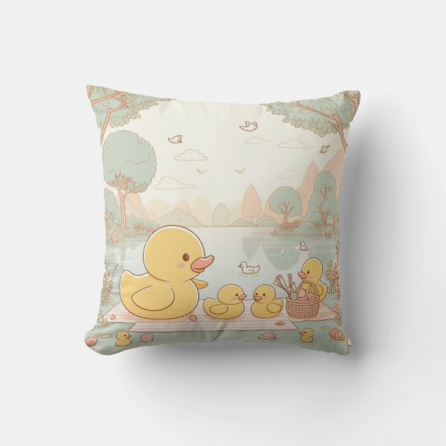 Rubber Duckie Duck Kissen (Vorderseite)