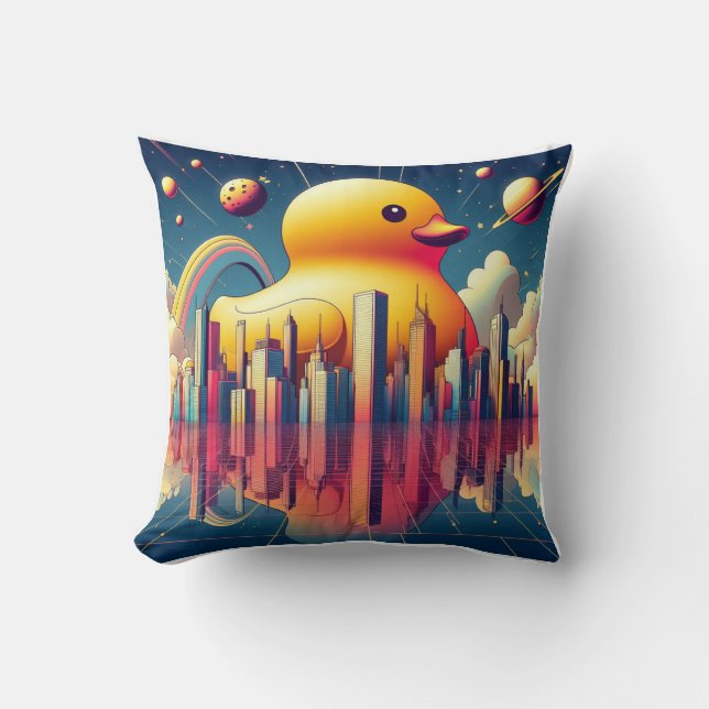 Rubber Duckie Duck Kissen (Vorderseite)