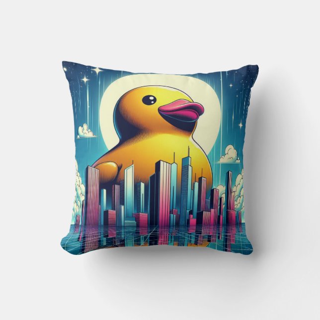 Rubber Duckie Duck Kissen (Vorderseite)