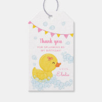 Rubber Duckie Girl Geburtstagsparty Fest Tag