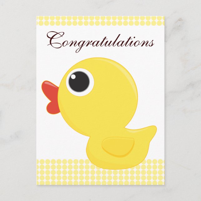 Rubber Duckie Postkarte (Vorderseite)
