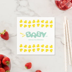 Rubber Ducks Duck Duck Baby Duck Babydusche Serviette