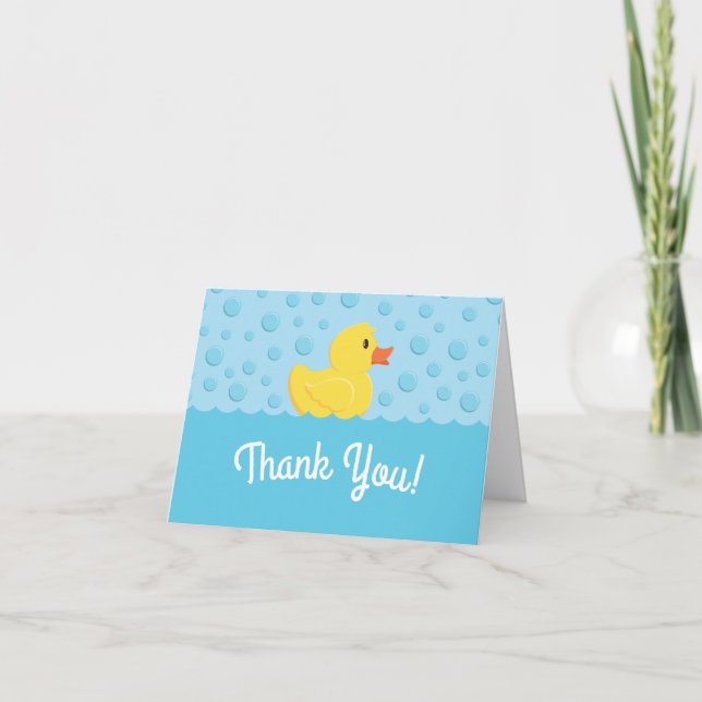 Rubber Ducky 1. Geburtstag Party Kinder Baby Karte (Vorderseite)