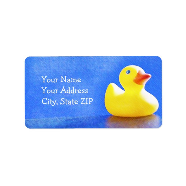 Rubber Ducky Adressaufkleber (Vorne)