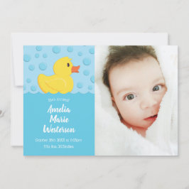 Rubber Ducky Baby Birth Ankündigung