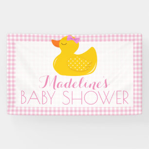 Rubber Ducky Baby Dusche Banner